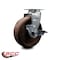 Service Caster 6'' High Temp Glass Filled Nylon Swivel Caster with Roller Bearing and Brake SCC-20S620-GFNRHT-TLB - alternate 3